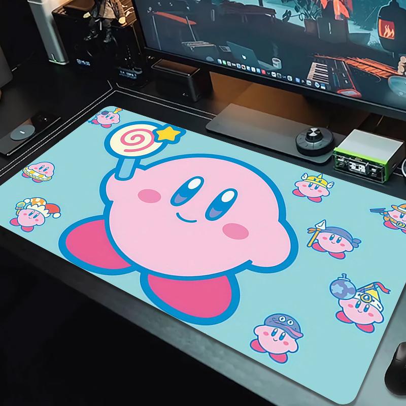 Kirby Print  Cushion Non-slip Laptop Tablet Big Mousepad XXL Mat Mini PC Playmat With Lock edge