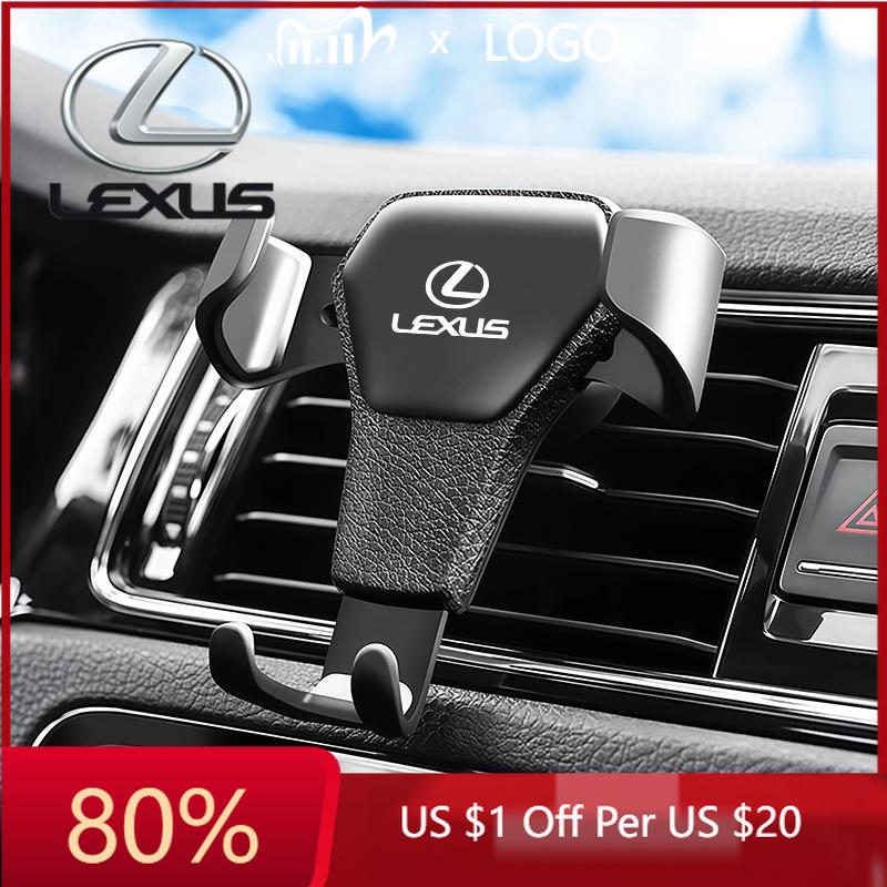 2026 Autocollants Intérieurs Chauds Support Téléphone Voiture Gravité Support GPS Bouche d'Aération Accessoires Pour Lexus RX300 IS200 IS250 ES350 Ct200h UX25