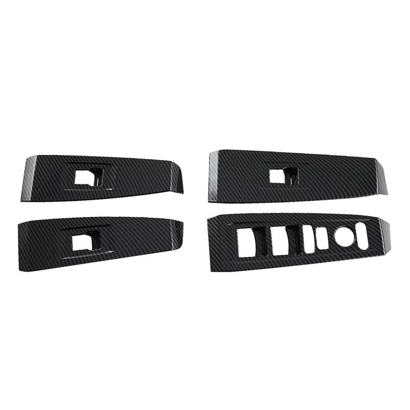 Carbon Fiber Window Lift Panel Switch Cover  Trims For Honda Accord  Car Inner Armrest Decorative Cover Accessories