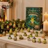 Christmas Tree Hanging Ornaments Frog Advent Calendar 2026, 24 Days Countdown with Pcs 2D Holiday Pendant Acrylic Ornaments, Cute Pendants for