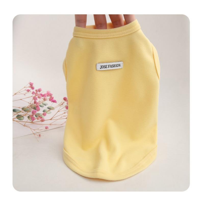 

Осенний флисовый жилет для собаки, тедди, бишон, кошки, померанский шпиц, шнауцер, пудель, маленькой собаки, питомца, одежда для собаки 2XL жёлтый