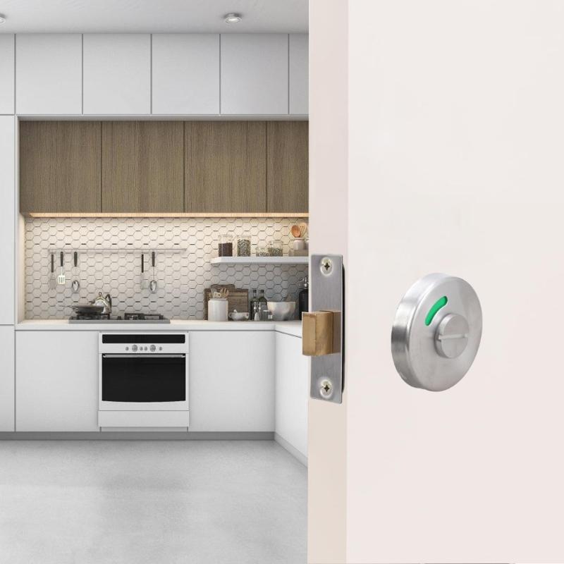 High Strength  Bathroom Indicator Lock Easy Installs  Bathroom Stall Door Lock Upgrades for Enhanced Privacy & Security