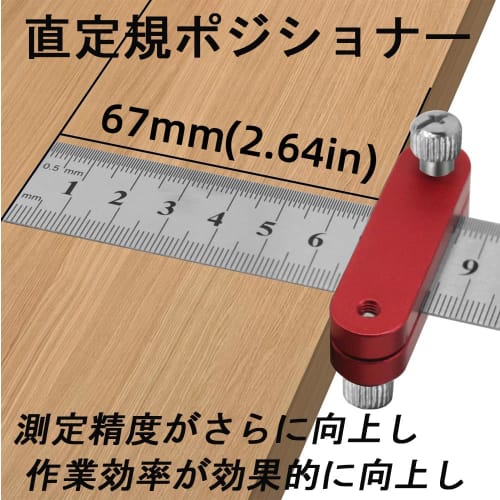 Botocoo Steel Ruler Stops, Set of 2 Straightedge Stoppers, Portable, Accurate Measurement, Practical, Wear-Resistant, Metal Measuring Aid Tool, Stainl