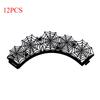 12PCS Cupcake Wrappers Halloween Spider Web Cupcake Liners Baking Cups Decoration Cupcake Liners Dessert Decorations Tool