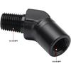 1/4 NPT Female To 1/4 NPT Male 45 Degree Fitting 1/4 NPT  Black - 45 Degree