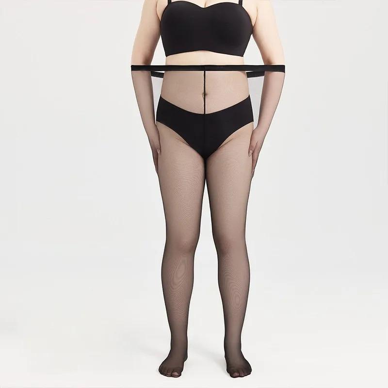 0D S Black Ultra Thin Leggings Plus Size Silk Tights  Slim Pantyhose Summer Thin Anti Hook Nylon Stocking Cheap