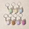 Simulation Milk Tea Cup Keychain Creative Bag Pendant Small Gift for Tea Shops Couple Family Keychain Pendant