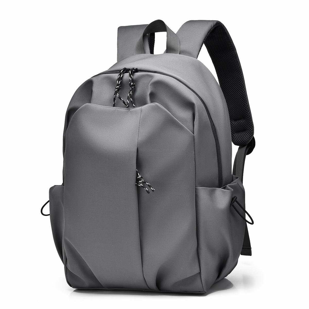 

School Bag, Boys, High School Students, College Students, Junior High School Students, Simple Campus Backpack, Fashion Brand Backpack, Women S Large серый