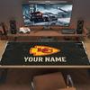 Individueller Name Kansas City Chiefs Druck Kissen Rutschfeste Laptop-Tablet-Große Mauspads XXL-Matte Mini-PC-Spielmatte Mit Verriegeltem Rand