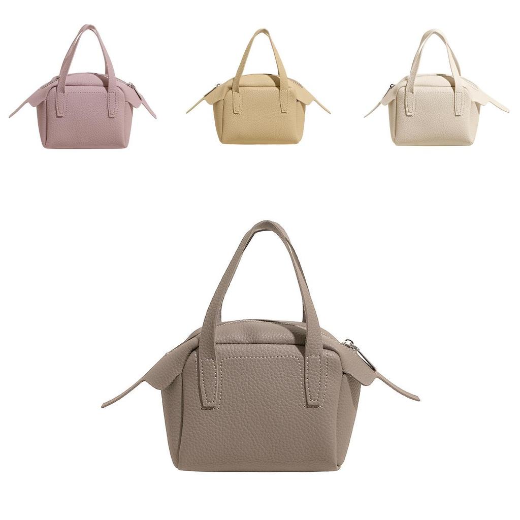 Minimalist Solid Color Pu Handheld Small Square Bag For Daily Casual And Commute