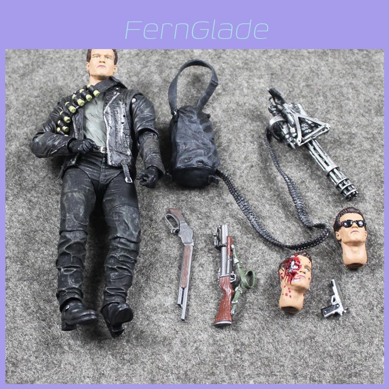 2 Terminator Neca Judgment Day T800 Ultimate Deluxe Arnold 8" Actionfigur Neu