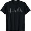 Safari Giraffe Lover Heartbeat EKG Pulse Camelopard Ruminant T-Shirt
