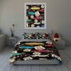Classic Cars, Route 66 Bedding, Duvet Cover Sets, Duvet Covers, Pillowcases, Birthday Gifts (1 * Duvet Cover 2 * Pillowcases, Without Duvet Insert)