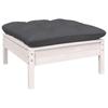 Vidaxl 6-Cz. Garden Lounge Set, With Cushions, White