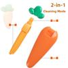 Portable Cute Carrot Shape 2-in-1 Garbage Clip Dust Stain Removal Shovel Kitchen Bathroom Sink Cleaning Tools Hair Catchers