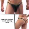 Men Spring and Summer Sexy Sexy Ice Silk Ultra-thin Buttock Thong Underwear