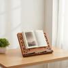 Book Rack with Retaining Lip Slanted Desktop Stand Stable and Sturdy Holder for Readers,