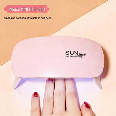 Portable Mini Nail Curing Lamp - Quick-Dry Gel Polish & Nail Art Light Therapy Lamp