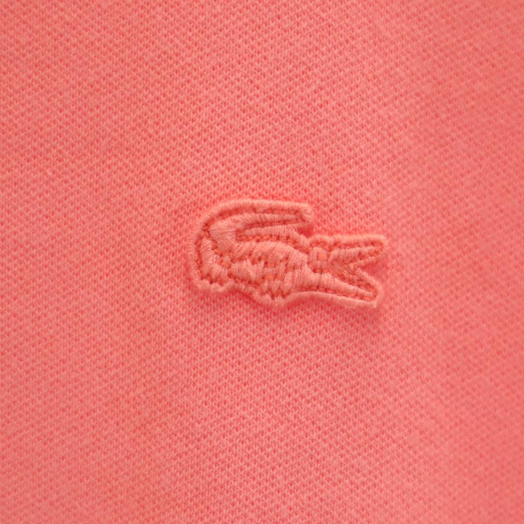LACOSTE Short sleeve Polo shirt 40 pink Fawn Women Used
