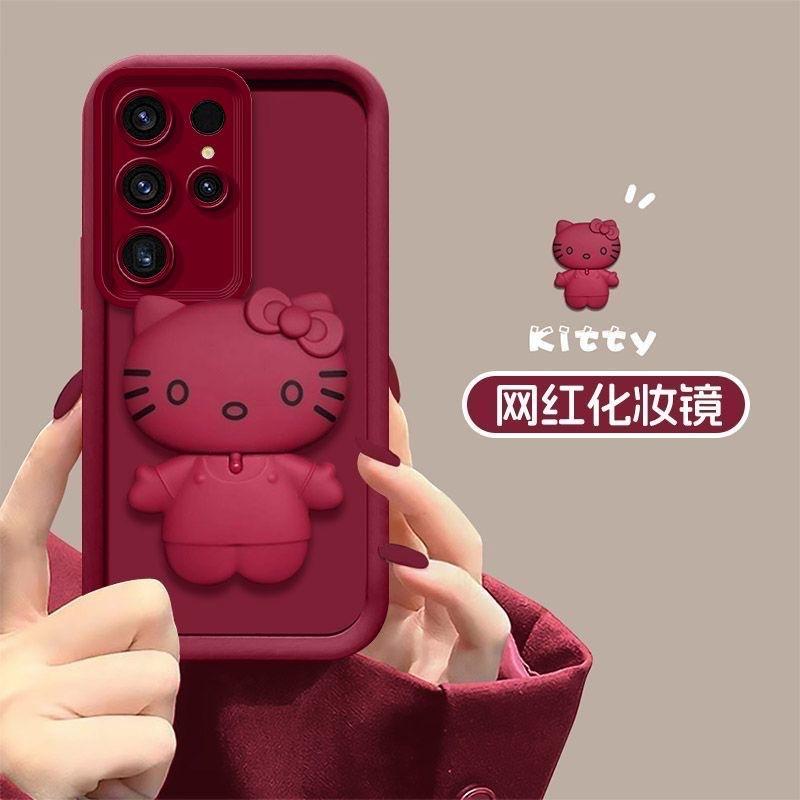 Applicable To Samsung S25ultra Mobile Phone Case Cartoon S24s23 Bracket A55a35a15a25 Protective Case Tide Soft Case