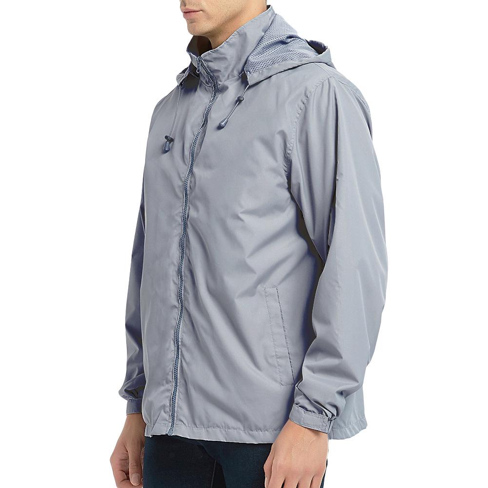 Men's Waterproof Windproof Outdoor Hooded Soft Shell Jacket for Autumn/Winter
