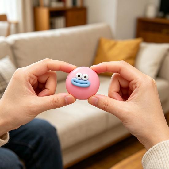 Cartoon Sausage Mouth Stress Ball Toy Stress Relief Big Eyes Squeeze Ball Fidget Toy Slow Rising Home Office Worker Desk