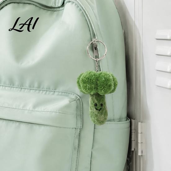 Lustige Lebensmittel-Form Beutelanhänger Handgemacht Wollfilz Obst Schlüsselanhänger Niedlicher Gemüse Schlüsselanhänger für Schlüsselanhänger Rucksäcke Avocado Brokkoli Lauch