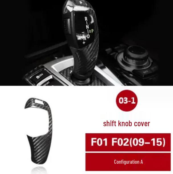 Carbon Fiber Center Console Sticker for BMW 7 Series F01 F02 Interior Modification 730 740 750li