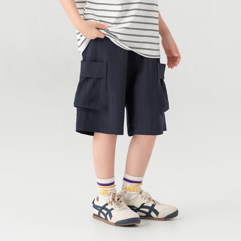Boys' Tencel Linen Cargo Shorts