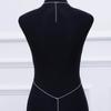 Yousheng Body Chain Sexy Simple Faux Diamond Inlaid Integrated Adjustable Dress Up Gift Lady Cross Bikini Belly Chain Body Jewelry Daily Wear
