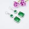 Chrome Diopside Handmade Gemstone Earrings, 925 Solid Sterling Silver Earrings, Unique Design Jewelry Earrings