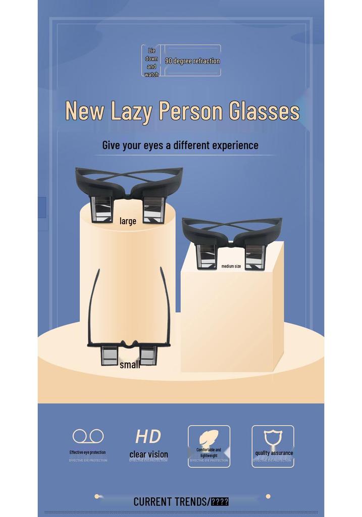 Hands-Free Lying Down Reading Glasses for Bed & Sofa