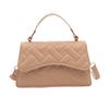 Fashionable Chic Small Square Bag Stylish Handbag Versatile Crossbody Bag In Black Khaki Pink And White