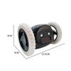 Lazy Alarm Clock Snooze Mobile Wheel Escape Electronic Alarm Clocks Home Decoration Mini Digital Ornament Quartz Clock
