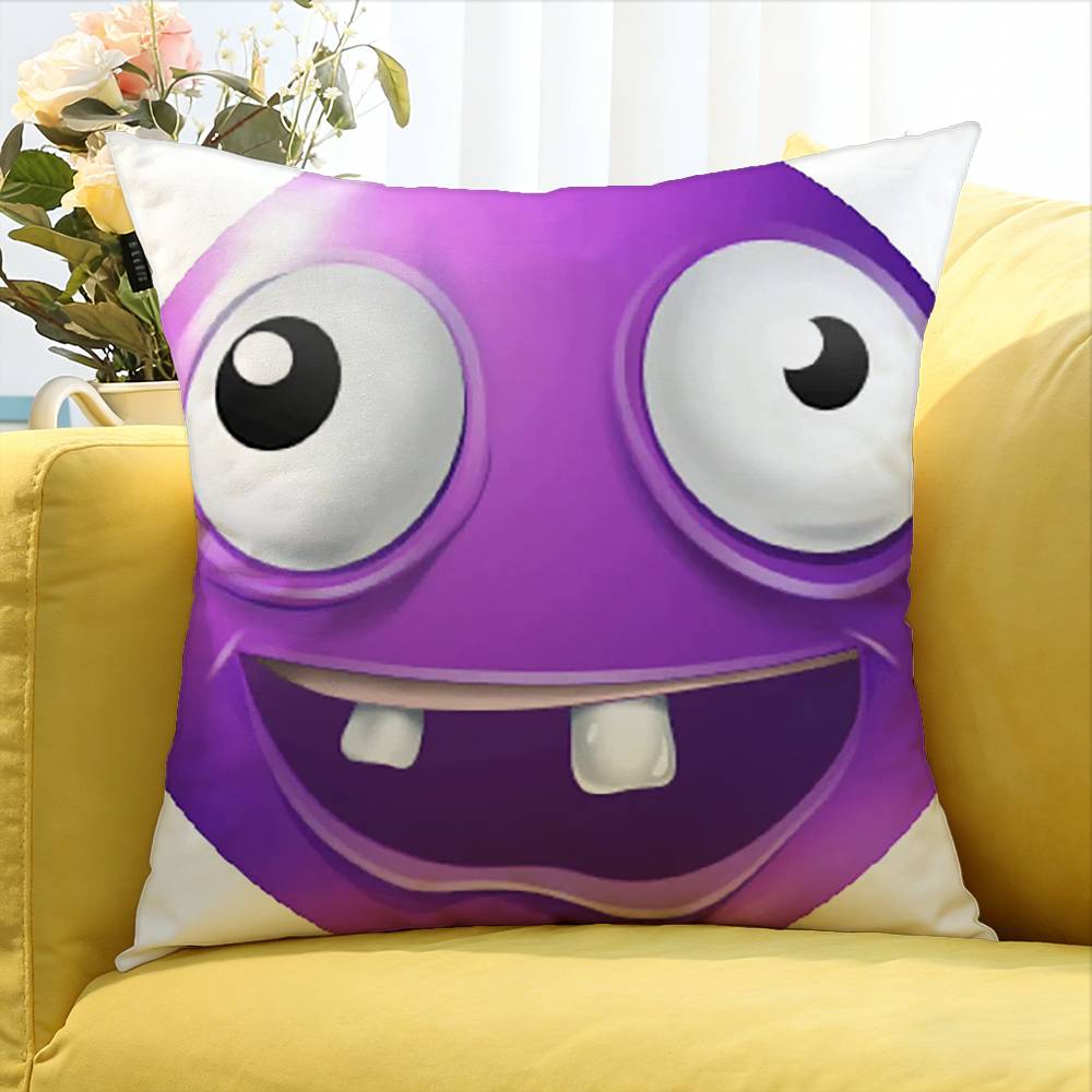 

PPurple Emoji World Various Sizes Square Pillow Case For Car Home Bedchamber Decor 30X30cm