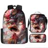 One Piece Luffy Rucksack Set Große Kapazität Grundschüler Klassen 3-6