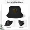 Nové IC XC NI KA Ortodox Cross Christogram Bucket Klobúk plážový klobúk Rybárske čiapky čierna Anime Klobúk Unisex Klobúky Dámske