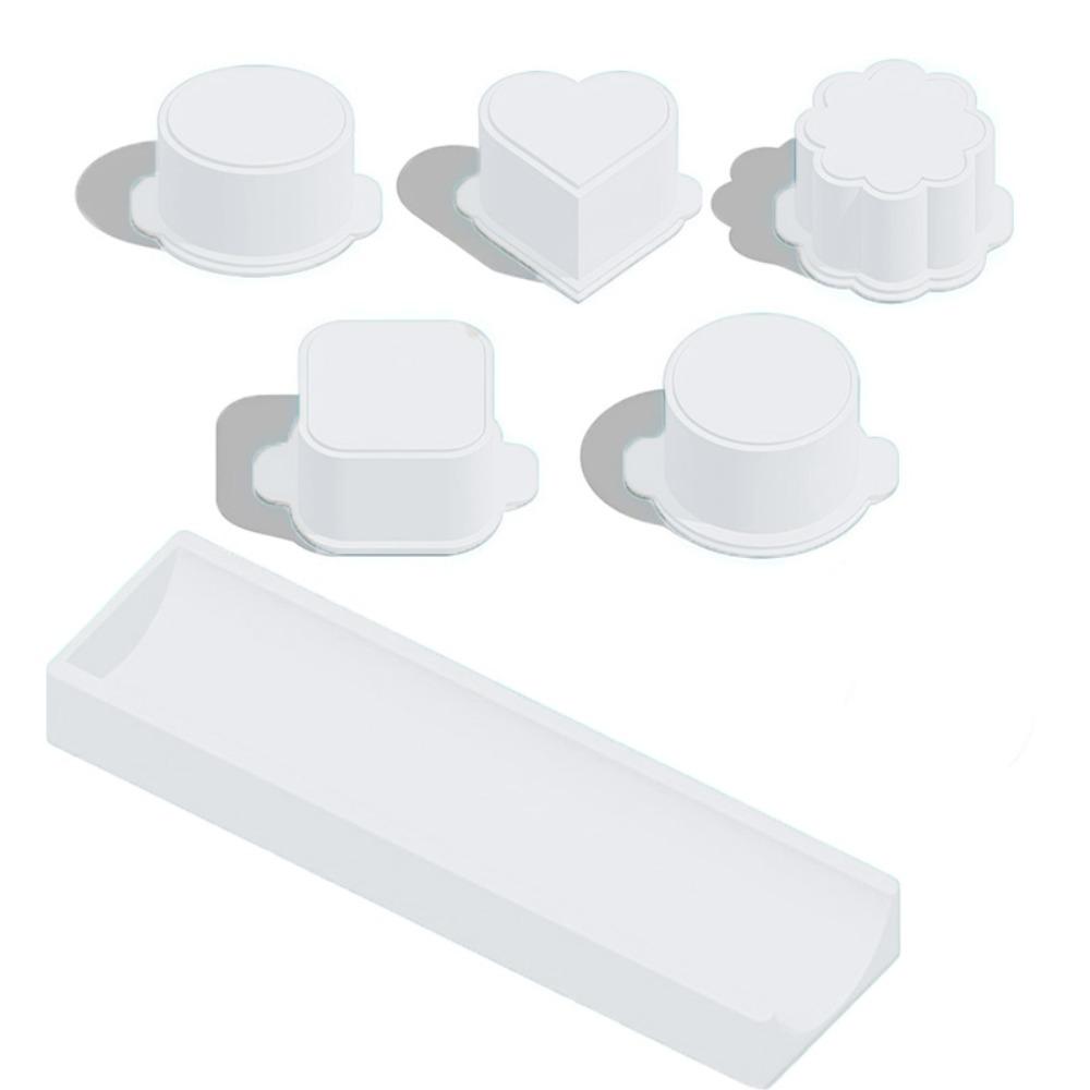 6PCS Food Grade Plastic Cake Pop Mold Set with Tray Cookies Cutter Cake Lolly Mold  Baking Tool