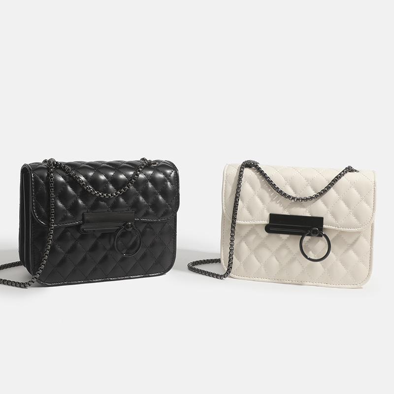 Luxury Female Flap Shoulder Bags Rhomboid Lattice Handbags Chain Mini Square Bags PU Leather Crossbody Bags