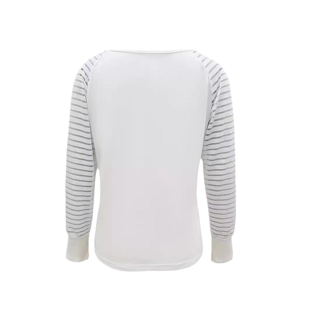 Un Top Casual Estampado Personalizado y a la Moda, de Manga Larga, Versátil para Otoño e Invierno, Abrigo para Mujer con Cuello Semidescubierto