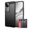 For Vivo V50 Case Cover For Vivo V50 Capas Carbon Fibre Phone Bumper Shockproof Back TPU Soft For Cover Vivo V50 VivoV50 Fundas