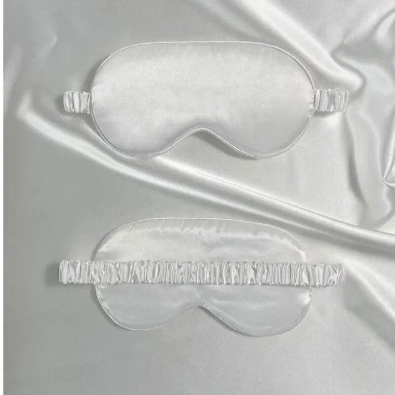 2pcs Simulation Silk Blackout Eye Mask Breathable Travel Lunchtime Satin Eye Mask Sleep Sleep Eye Mask