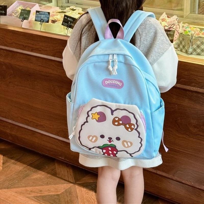 New High-value, Fresh, Sweet and Cute Rabbit Backpack, Kindergarten Level 1-3 Lightweight Backpack