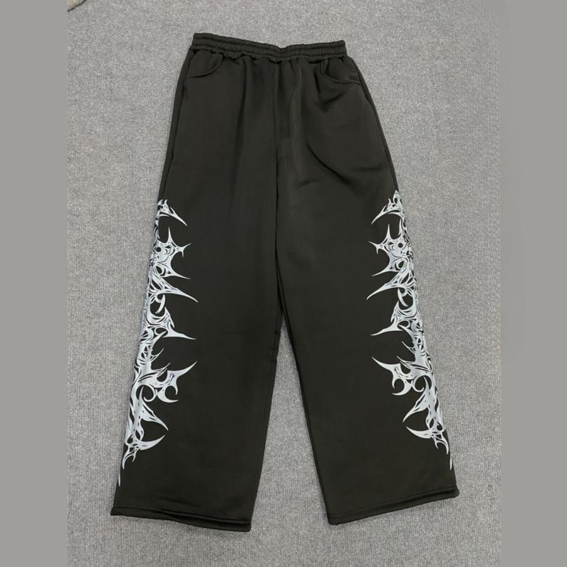Evropské a americké Y2K ležérní kalhoty s potiskem pro muže a ženy