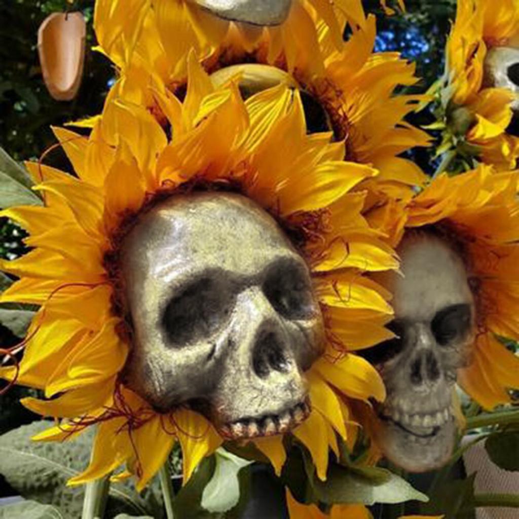 Kopf Simulation Sonnenblumen Garten Dekoration Terrasse Hof Dekoration
