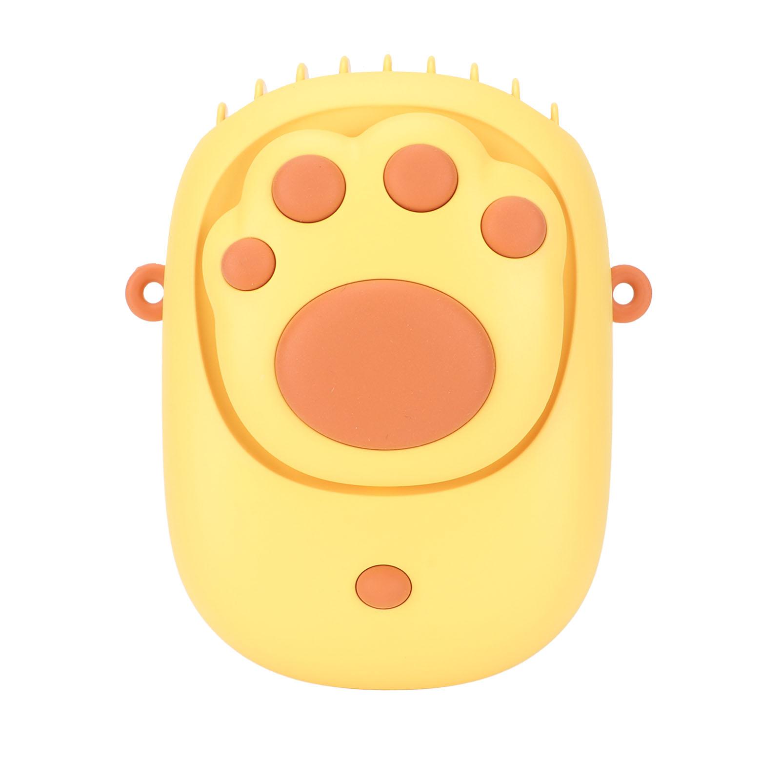 

Мини Вентилятор на Шею в Форме Кошачьей Лапки, USB Перезаряжаемый, Тихий, Бесшумный, Безлопастной Вентилятор-Ожерелье с Подставкой для Школы, Желтый