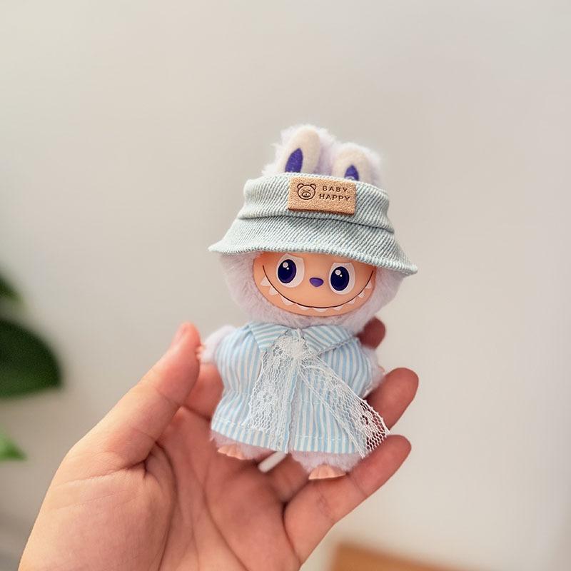 Mini Version 4.0 Vinyl Face Plush Blind Box Doll Clothes Christmas Set Small Nose Gaga Heart Bottom Password