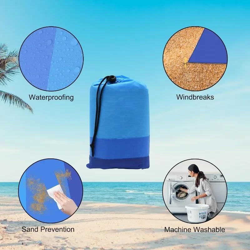Wasserdichte Stranddecke - Strandmatte - Geeignet für Strandreisen, Camping, Picknick.