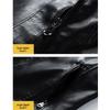 ROMON Men's Fashion PU Leather Jacket