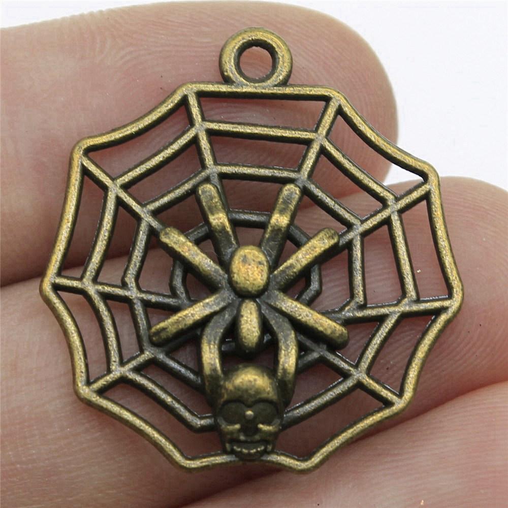 Charms Spider Halloween Bat Pendants Kids' Jewelry Materials QC119